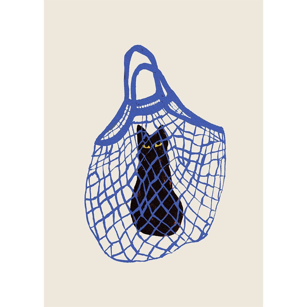 Plakat 30x40 cm The Cat’s In The Bag – Chloe Purpero Johnson
