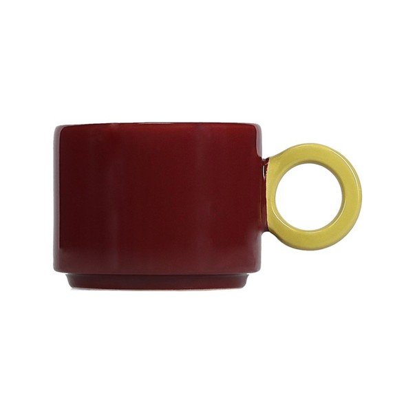 Bordo rdeča skodelica iz kamenine 280 ml Lou – ONA