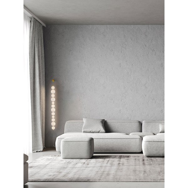 Bela/v zlati barvi kovinska LED zatemnitvena stenska svetilka Perla – Nova Luce-image-1