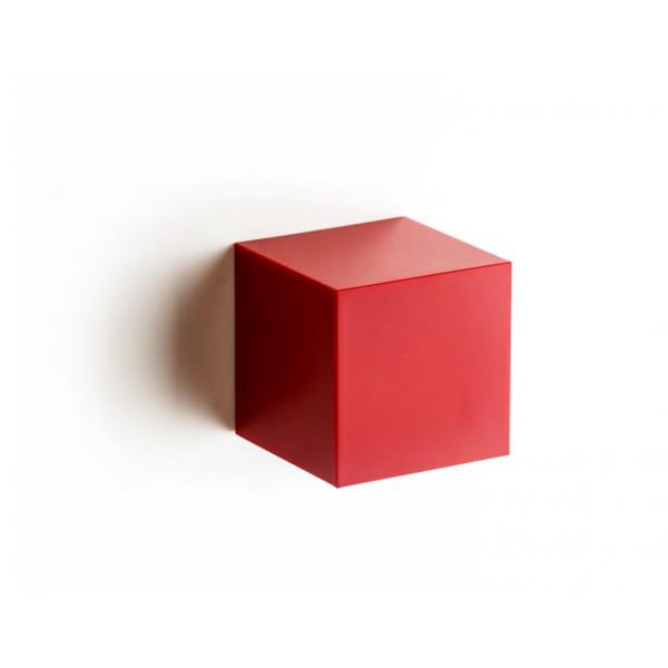 Stenska škatla QUALY Pixel Box, rdeča