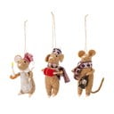 Volneni okraski za jelko v kompletu 3 ks 11 cm Peo – Bloomingville