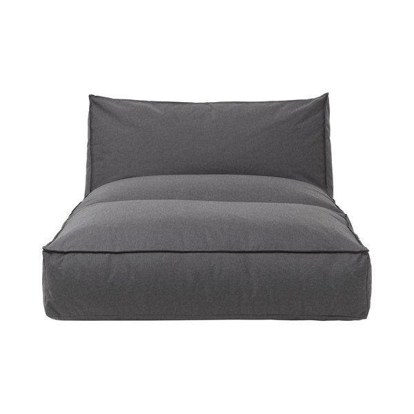 Temno siv vrtni ležalnik Blomus Coal, 120 x 190 cm