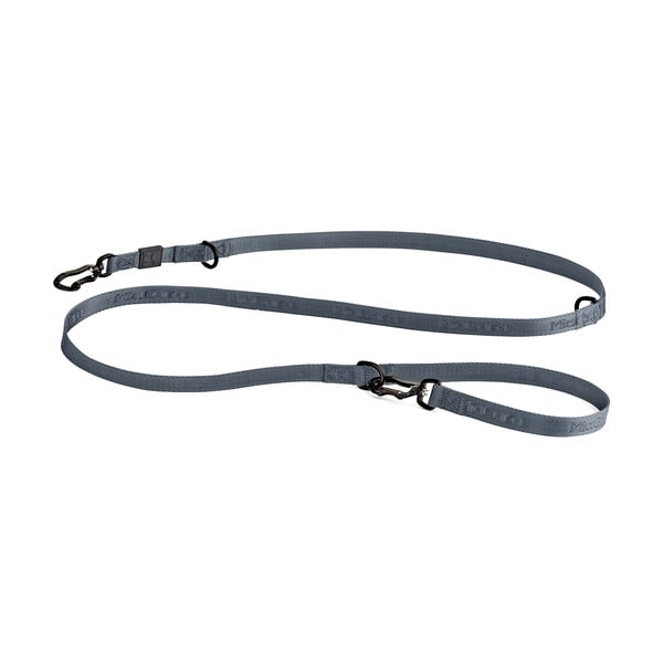 Temno siv preklopni povodec dolžina 200 cm Modena Asphalt 20 mm – MiaCara