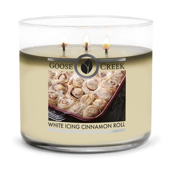Dišeča sveča Goose Creek White Icing Cinnamon Roll, čas gorenja 35 h