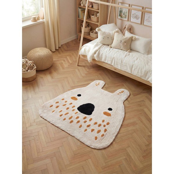 Kremno bela pralna/ročno tkana bombažna otroška preproga 120x137 cm Snuggle Nienchen – Hanse Home-image-1
