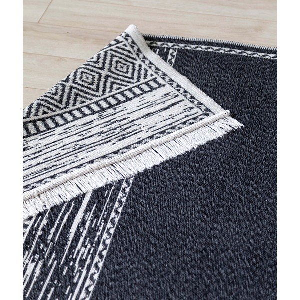 Črno-bela bombažna preproga Oyo home Duo, 120 x 180 cm-image-3