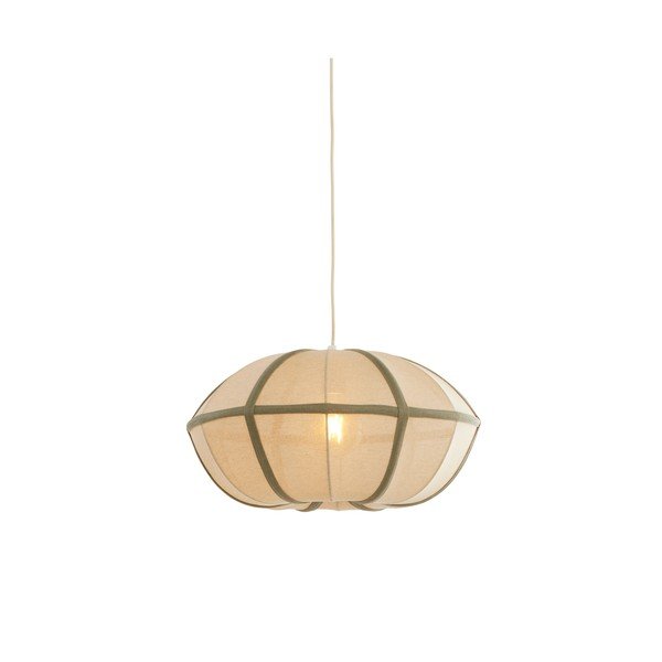 Kremno bela viseča svetilka s tekstilnim senčilom Mirelys – Light & Living-image-2