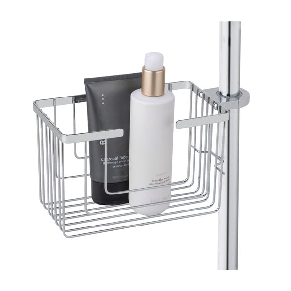 Kopalniška polica iz nerjavečega jekla v sijajno srebrni barvi z namestitvijo brez vrtanja Valognes – Wenko-image-3