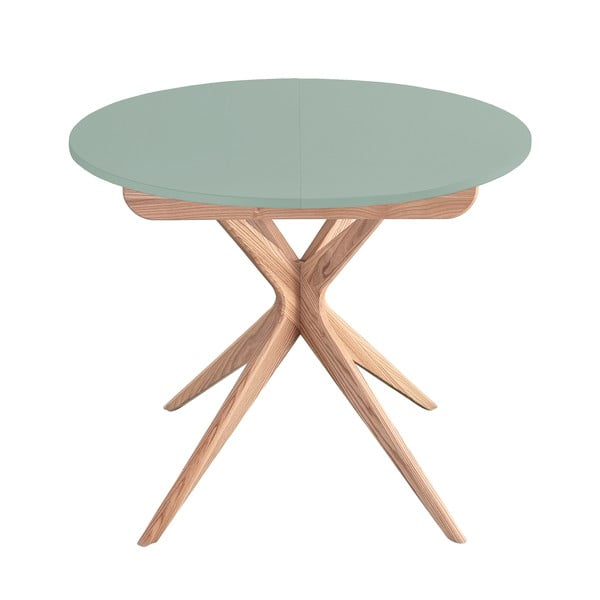 Okrogla raztegljiva jedilna miza z dodatno ploščo ø 90 cm Jubi – Ragaba