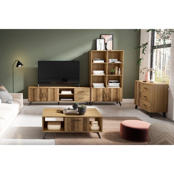 Mizica v hrastovem dekorju v naravni barvi 60x100 cm Nordic – Marckeric-image-1