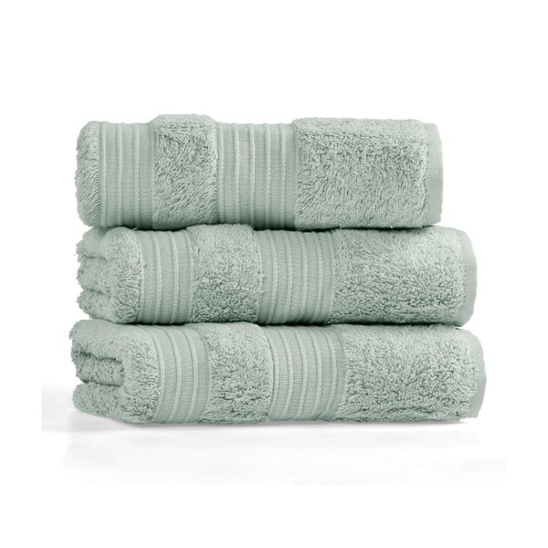 Mint zelena bombažna/bambusova brisača 50x90 cm London Hand – Foutastic-image-2