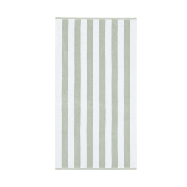 Bela/siva bombažna brisača 90x140 cm Stripe Jacquard – Bianca