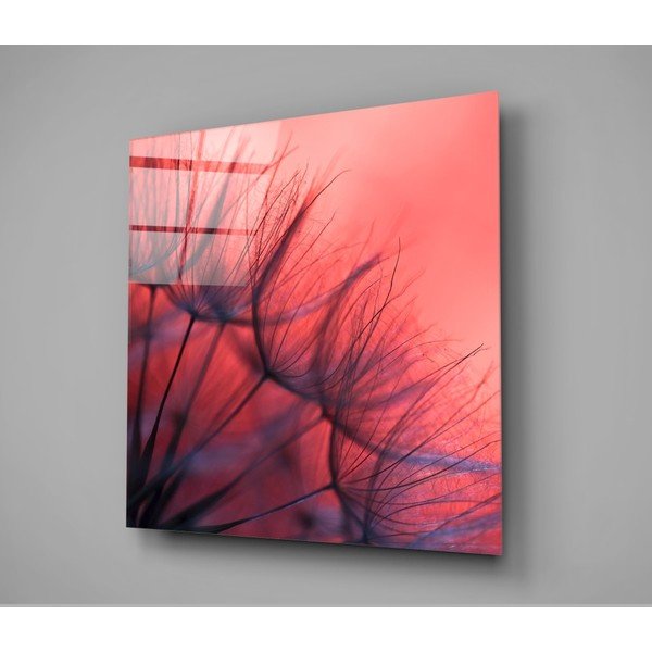 Steklena slika Insigne Red Dandelion, 40 x 40 cm-image-3