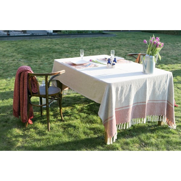 Bež-črn bombažni prt Tiseco Home Studio, 250 x 150 cm-image-1