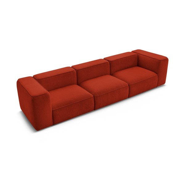 Opečnato oranžna sedežna garnitura 345 cm Zephyr – Bobochic Paris-image-4