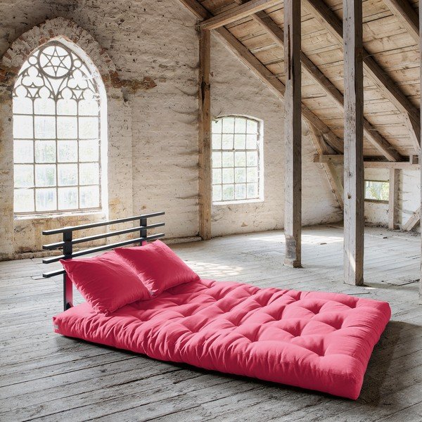 Raztegljiv kavč Karup Shin Sano Black/Magenta-image-1