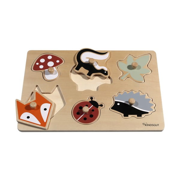 Lesena sestavljanka vtikanka (število koščkov 6) Forest – Kindsgut-image-4