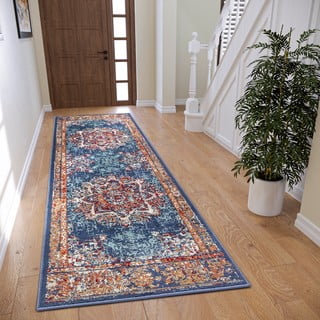 Temno moder tekač 80x240 cm Orient Maderno - Hanse Home