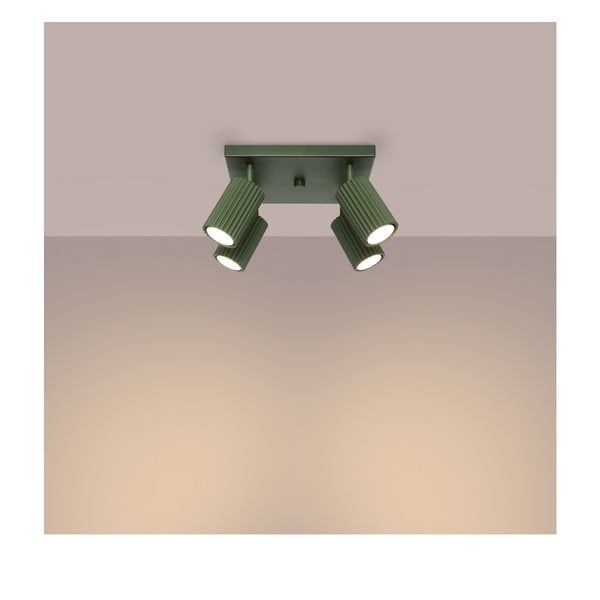 Zeleno točkovno svetilo 25x25 cm Gleam – Sollux-image-2