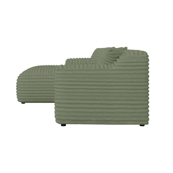 Zelena kotna sedežna garnitura iz rebrastega žameta (levi kot/z ležalnikom) Martin – Ropez-image-3