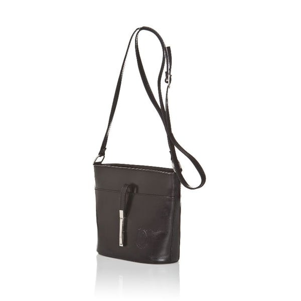 Črna usnjena torbica Markese Severina-image-2