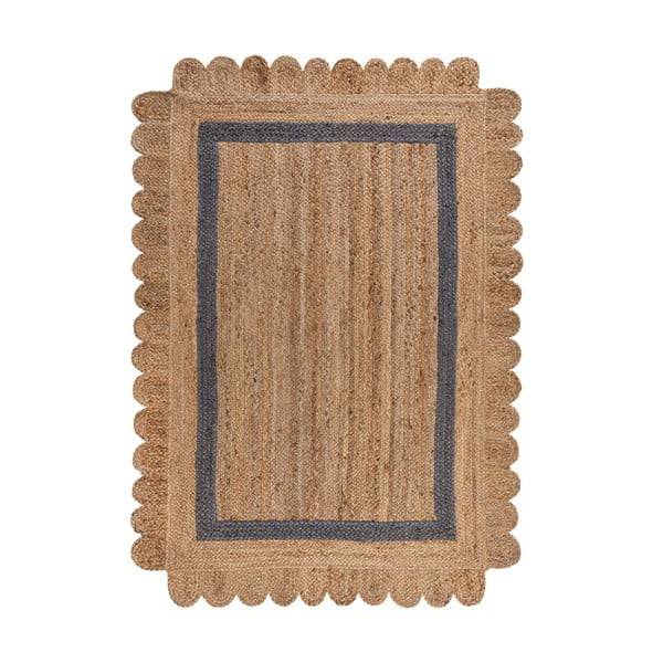 Siva/naravna ročno tkana preproga iz jute 160x230 cm Grace Grey – Flair Rugs