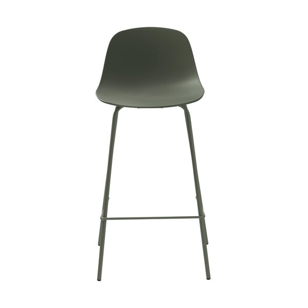 Kaki zelen plastičen barski stol 92,5 cm Whitby – Unique Furniture