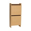 Preklopna omarica za čevlje v hrastovem dekorju v naravni barvi 50x110x24 cm Forma – Hübsch