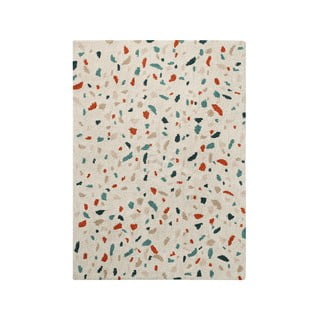 Kremno bela pralna ročno tkana bombažna preproga 140x200 cm Terrazzo Marble – Lorena Canals