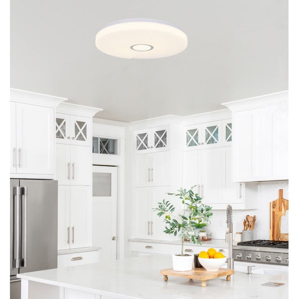 Bela LED stropna svetilka 38x38 cm Sunny – Candellux Lighting-image-1