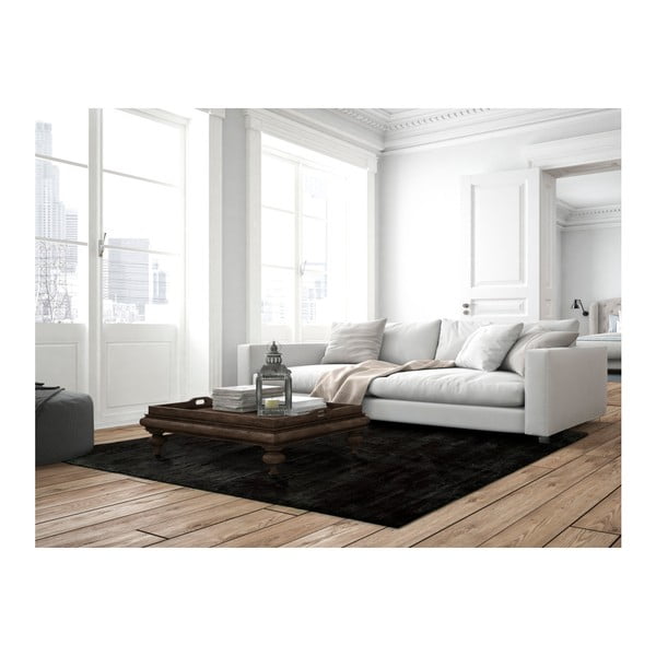 Črna preproga Universal Unic Liso Negro, 65 x 120 cm-image-2