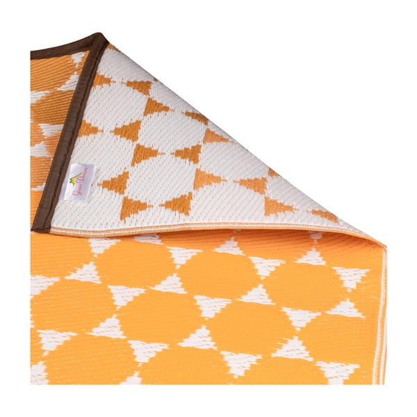 Oranžna zunanja preproga Green Decore Hexagon, 90 x 150 cm-image-4