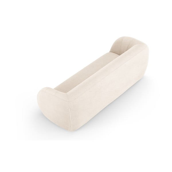 Kremno bela sedežna garnitura iz tkanine bouclé 230 cm Essen – Cosmopolitan Design-image-3