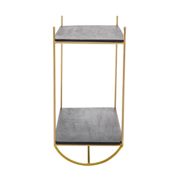 Siva polica z detajli v zlati barvi Bloomingville Carly-image-2