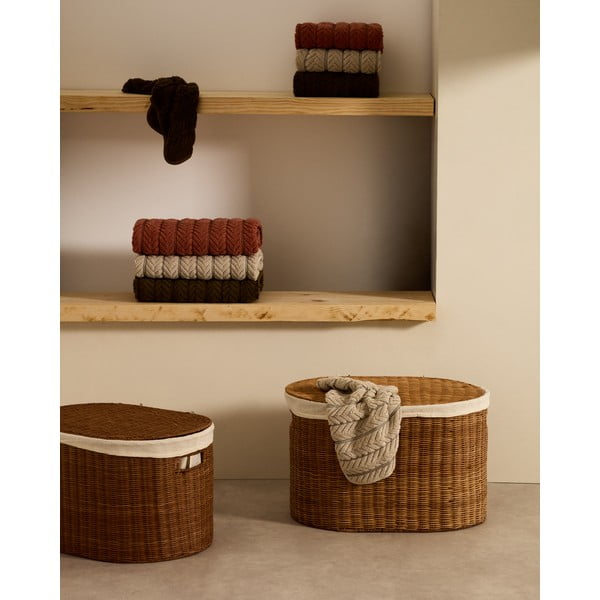 Košare v kompletu 2 ks iz ratana 50x36x32 cm Indali – Kave Home-image-1