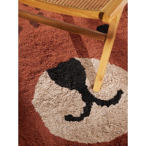 Rjava pralna/ročno tkana bombažna otroška preproga 120x149 cm Snuggle Berry – Hanse Home-image-2