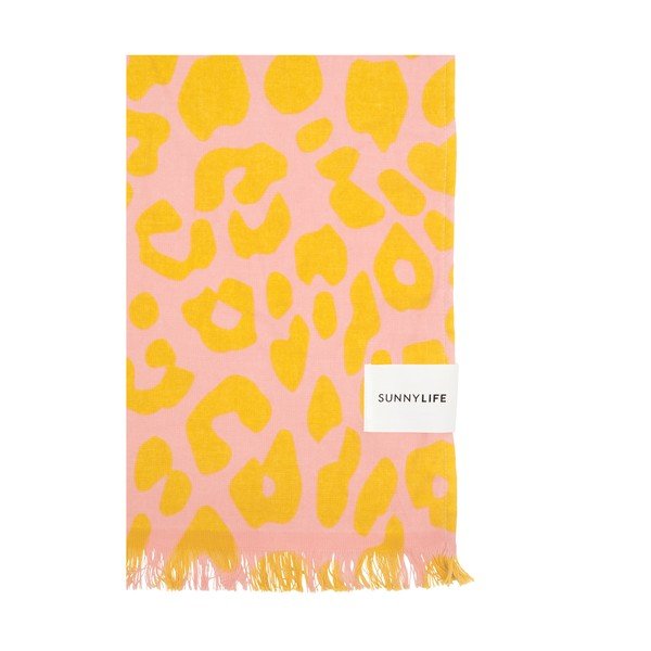 Oranžno-rožnata brisača za na plažo Sunnylife Call of the Wild-image-1