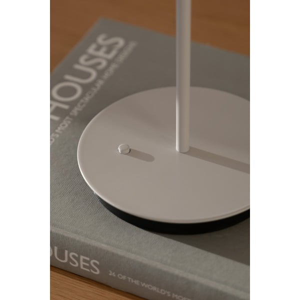 Svetlo siva kovinska LED namizna svetilka s kovinskim senčilom (višina 31 cm) Asteria Move – UMAGE-image-4