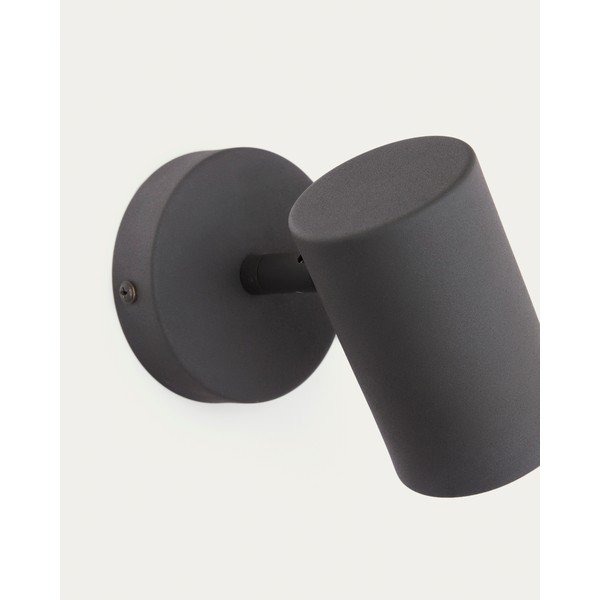 Črna kovinska stenska svetilka Manie – Kave Home-image-4