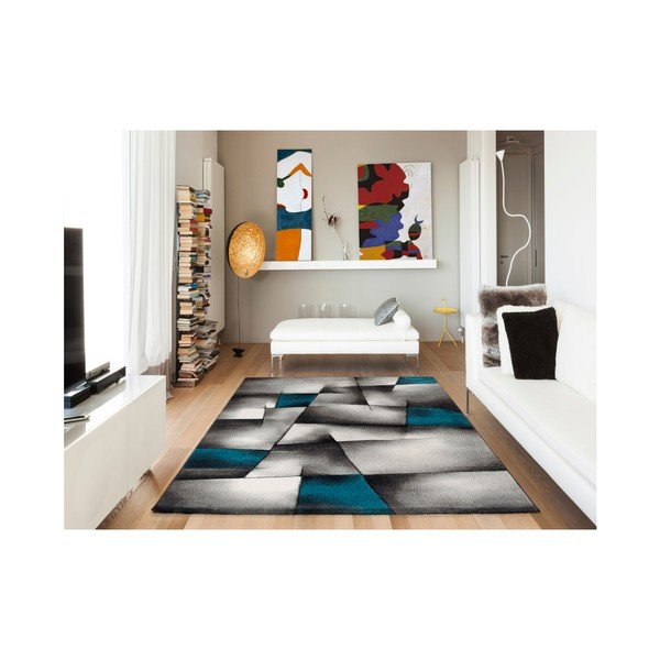 Modro-siva preproga Universal Malmo, 140 x 200 cm-image-1