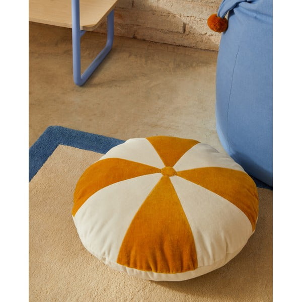 Žametna otroška blazina ø 45 cm Odet – Kave Home-image-1