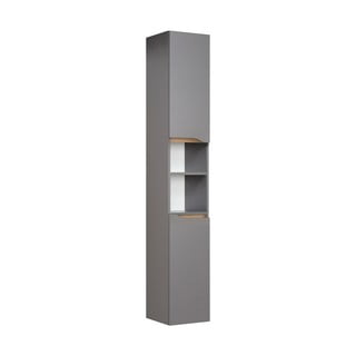 Siva visoka kopalniška omarica 30x186 cm - Pelipal