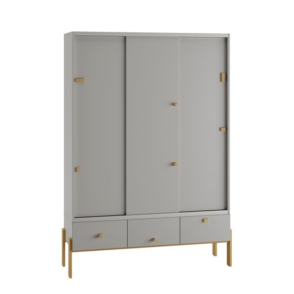 Svetlo siva otroška omara 154x195 cm Cube - Pinio-image-4