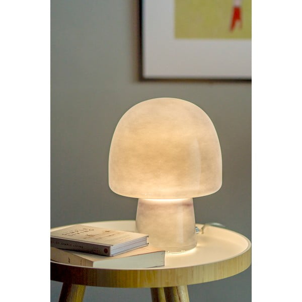 Temno modra namizna svetilka s steklenim senčilom (višina 26,5 cm) Paddy – Bloomingville-image-1