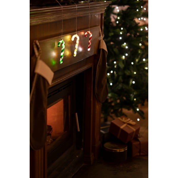 Rdeča viseča božična svetlobna dekoracija ø 1,5 cm Hannah – Sirius-image-2