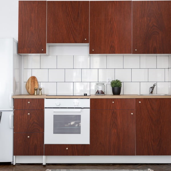 Nalepka za pohištvo 200x60 cm Dark Walnut Wood - Ambiance-image-1