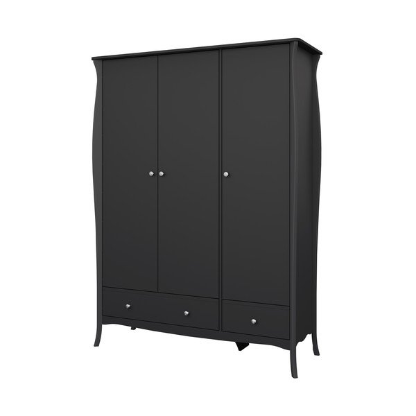 Črna omara 143x192 cm Baroque - Tvilum-image-3