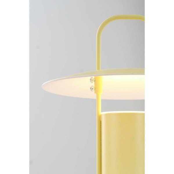 Rumena kovinska LED zatemnitvena namizna svetilka (višina 24 cm) Venna – Jotex-image-4