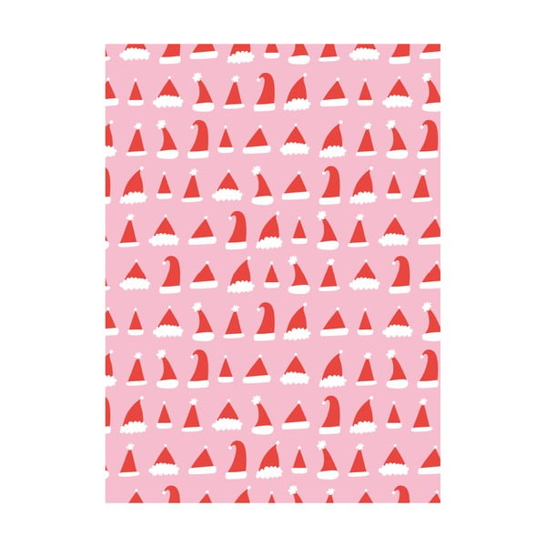 5 listov roza-rdečega ovojnega papirja eleanor stuart Santa Hats