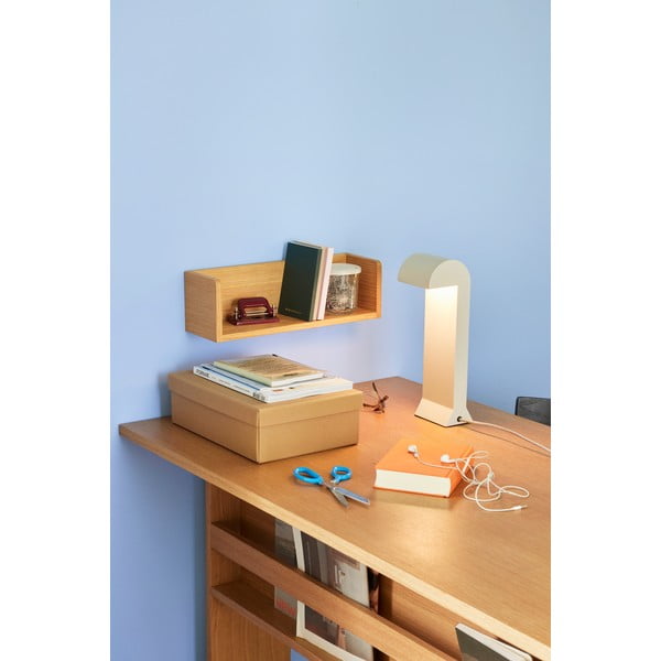 Svetlo siva LED zatemnitvena namizna svetilka (višina 34 cm) Soothe – Hübsch-image-1